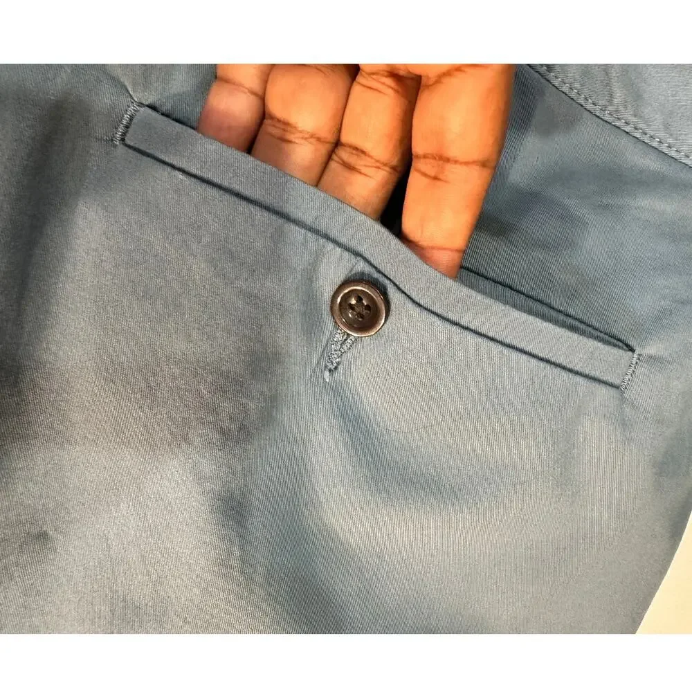 J.Crew Stretch Cotton Chino Shorts Blue Size 38 New With Tags